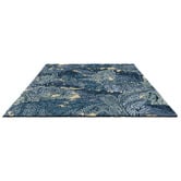 Morris &amp; Co Indigo Acanthus Hand-Tufted Outdoor Rug