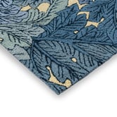 Morris &amp; Co Indigo Acanthus Hand-Tufted Outdoor Rug