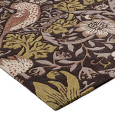 Morris &amp; Co Grape Strawberry Thief Hand-Tufted Pure New Wool Rug