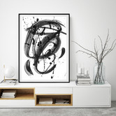 Arthouse Collective Black &amp; White Dreams Printed Wall Art