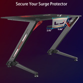 Aerocool Black Eureka Ergonomic Gaming Desk