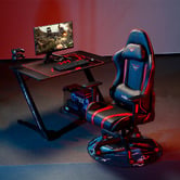 Aerocool Black Eureka Ergonomic Gaming Desk