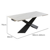 Aerocool Evelyn Slate Extendable Dining Table