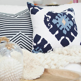 Bandhini Design House Ikat Marci Cotton Cushion