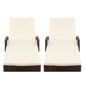 Dwell Home Noa PE Wicker Sun Lounges