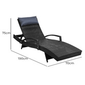 Dwell Home Powell PE Wicker Sun Lounge
