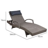 Dwell Home Powell PE Wicker Sun Lounge