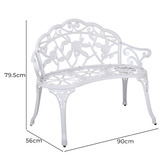 Dwell Home 2 Seater Nabil Aluminium Outdoor Bench