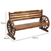 Dwell Home 3 Seater Nelson Fir Wood Outdoor Bench