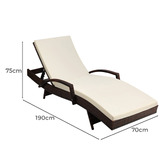 Dwell Home Noa PE Wicker Sun Lounges
