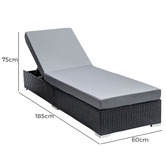 Dwell Home Marcin PE Wicker Sun Lounge