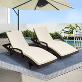 Dwell Home Noa PE Wicker Sun Lounges