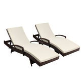 Dwell Home Noa PE Wicker Sun Lounges