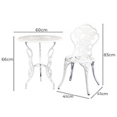 Dwell Home 2 Seater Rosa Outdoor Bistro Set
