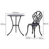 Dwell Home 2 Seater Dejan Outdoor Bistro Set