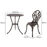 Dwell Home 2 Seater Dejan Outdoor Bistro Set