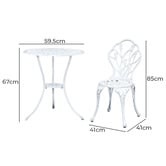Dwell Home 2 Seater Dejan Outdoor Bistro Set