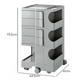Dwell Home Frida 5 Tier Storage Trolley