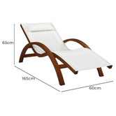 Dwell Home Gideon Wooden Sun Lounge