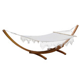 Dwell Home Erland Tasselled Hammock with Stand