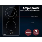 Dwell Home Devanti 2 Burner Ceramic Electric Cooktop