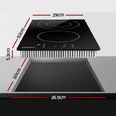 Dwell Home Devanti 2 Burner Ceramic Electric Cooktop