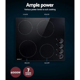 Dwell Home Devanti 4 Burner Ceramic Electric Cooktop
