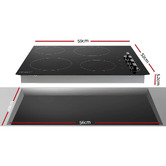 Dwell Home Devanti 4 Burner Ceramic Electric Cooktop
