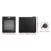 Dwell Home Black Devanti 10 Tray Food Dehydrator