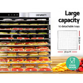Dwell Home Grey Devanti 10 Tray Food Dehydrator