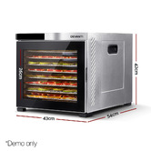 Dwell Home Grey Devanti 10 Tray Food Dehydrator