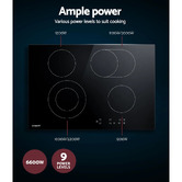 Dwell Home Black Devanti Ceramic Electric Cooktop