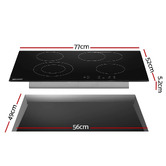 Dwell Home Black Devanti Ceramic Electric Cooktop