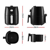 Dwell Home Black Devanti 2.5L Air Fryer