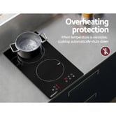 Dwell Home Devanti 30cm 2 Zone Ceramic Induction Cooktop