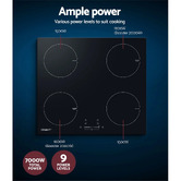 Dwell Home Devanti 60cm 4 Zone Ceramic Induction Cooktop