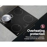 Dwell Home Devanti 60cm 4 Zone Ceramic Induction Cooktop