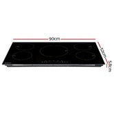 Dwell Home Devanti 5 Burner Electric Induction Cooktop
