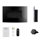 Dwell Home Devanti Wall Mounted Electric Fireplace Heater