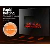 Dwell Home Devanti Wall Mounted Electric Fireplace Heater