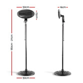 Dwell Home Black Devanti Electric Patio Heater