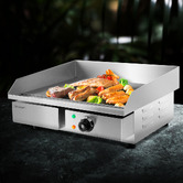 Dwell Home Devanti 55cm Stainless Steel Electric Griddle