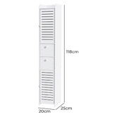 Dwell Home Duncan 2 Door 2 Drawer Bathroom Cabinet