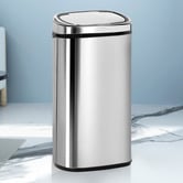 Dwell Home 68L Silver Devanti Motion Sensor Rubbish Bin