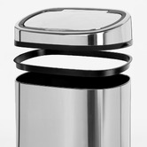 Dwell Home 68L Silver Devanti Motion Sensor Rubbish Bin