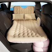 Dwell Home Beige Maurice Car Back Seat Air Bed with Foot Piers