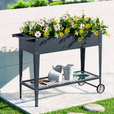 Dwell Home Nichols Steel Planter with Wheels