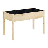 Dwell Home Collins Fir Wood Garden Bed with Stand