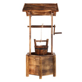 Dwell Home Pollyanna Wishing Well Fir Wood Garden Ornament