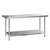 Dwell Home Cefito 430 Stainless Steel Kitchen Prep Table